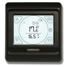  Программируемый терморегулятор для теплых полов IN-THERM  E91 Черный мат