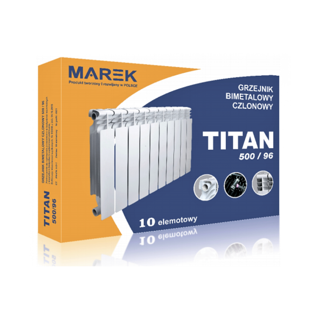 Биметаллический радиатор Marek Titan 500/96