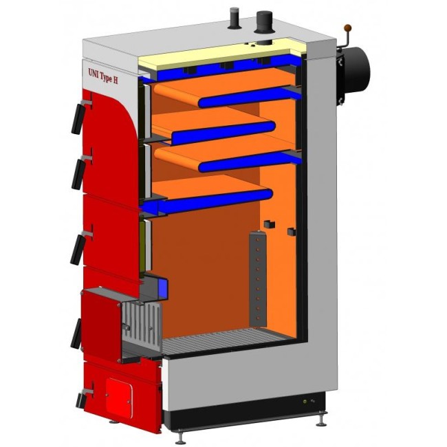 Котел твердотопливный КТР-40 ЕКО UNI type H