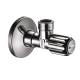Вентиль кутовий hansgrohe с микрофильтром, хром 13904000