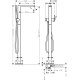 Змішувач hansgrohe Tecturis E для ванни підлоговий, хром 73445000