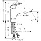 Змішувач hansgrohe Logis Monotrou з 2-ма швидкостями потоку на борт ванни 71315670 чорний матовий