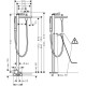 Змішувач hansgrohe Finoris для ванни підлоговий, білий матовий 76445700
