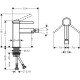 Змішувач hansgrohe Finoris для біде, чорний матовий 76200670