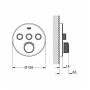 Grohe Grohtherm SmartControl Термостат для встроенного монтажа на 3 выхода (29904LS0)