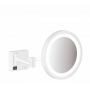 Дзеркало для гоління hansgrohe AddStoris 41790700 з підсвічуванням LED білий матовий