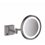 Дзеркало для гоління hansgrohe AddStoris 41790340 з підсвічуванням LED чорний матовий хром