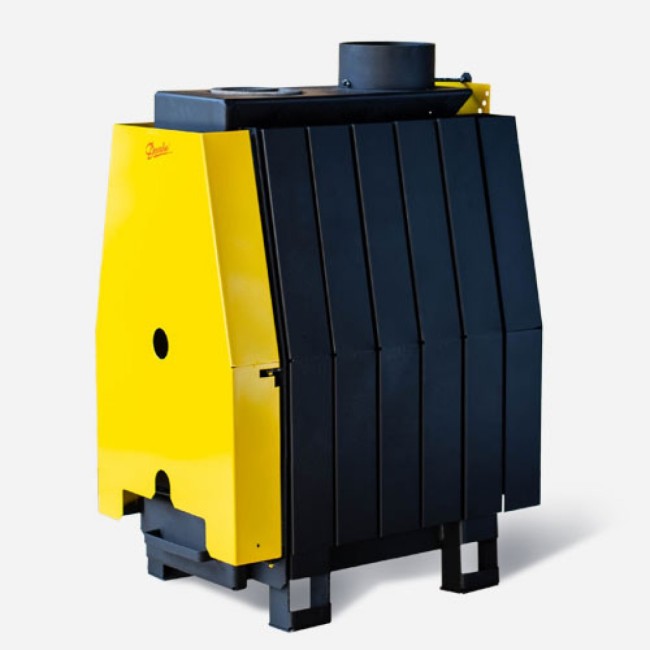 Теплогенератор твердопаливний (буржуйка) Данко-ТТ-6В (вікно)