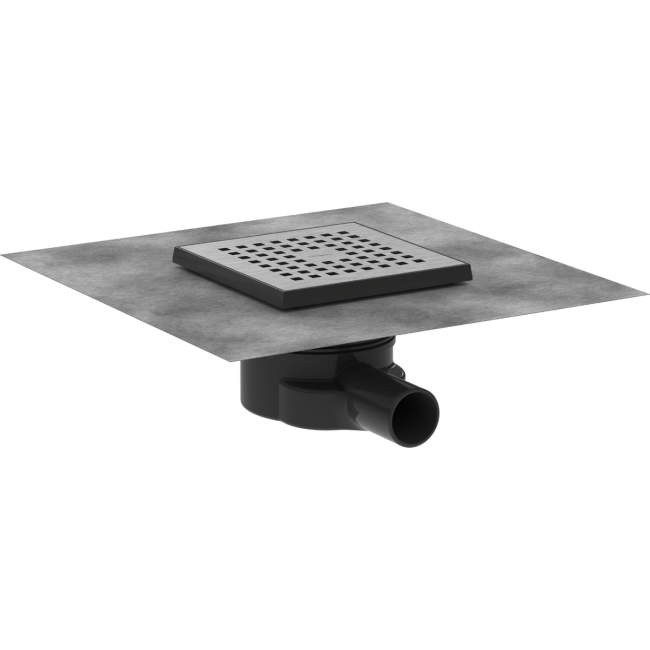 Точечный слив 150/150 hansgrohe RainDrain Point 56248800 с решеткой и монтажным комплектом