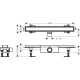 Монтажний комплект для стандартної установки hansgrohe RainDrain Compact 600 мм 56175000