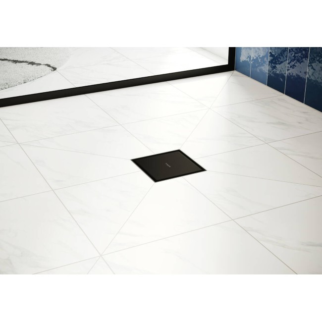 Точечный слив 150/150 hansgrohe RainDrain Point 56249800 с решеткой и монтажным комплектом