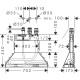 Прихована частина змішувача hansgrohe Secubox на 3 отвори на край ванни 13437180 (пошкоджена упаковка)