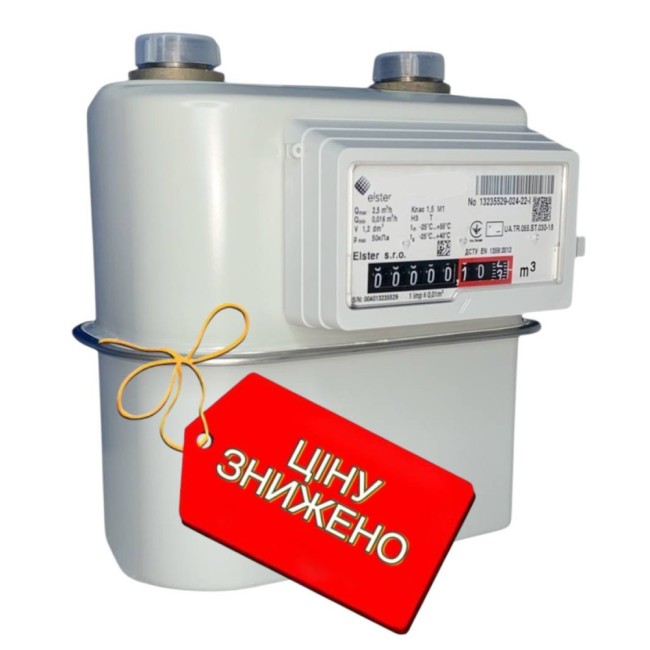 Газовый счётчик Elster BK-G1.6 (1 1/4") — мембранный