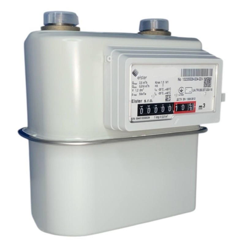 Газовый счетчик  Elster BK-G2.5M (3/4") — мембранный