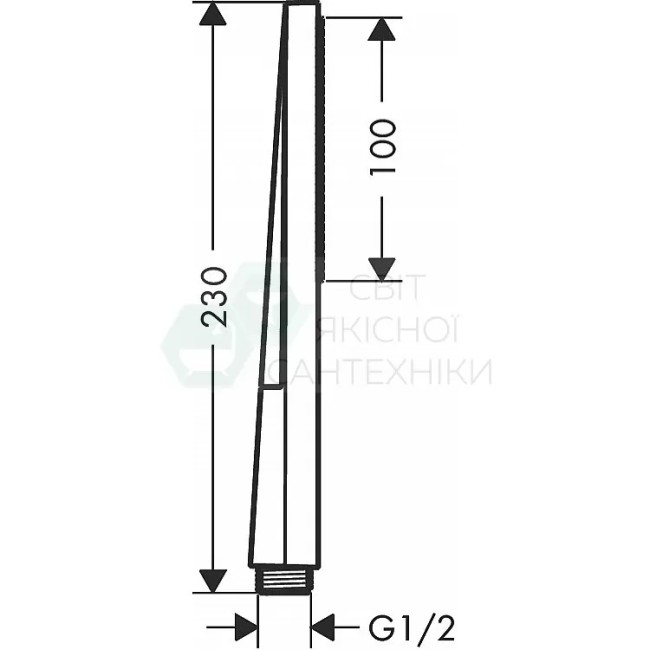 Ручной душ hansgrohe Pulsify E 1jet EcoSmart, 24320000 хром