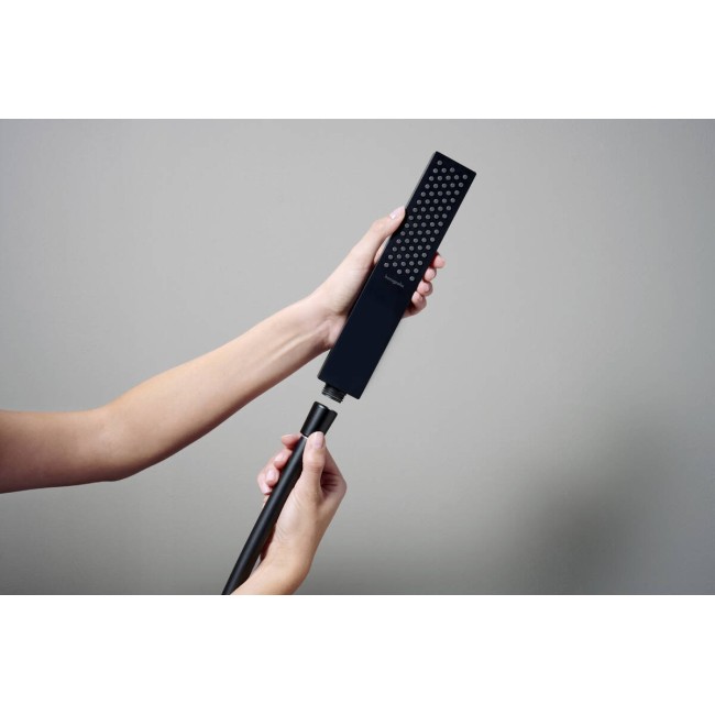 Ручной душ hansgrohe Pulsify E EcoSmart+ 24321670 черный матовый