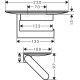 Тримач туалетного паперу hansgrohe WallStoris 27928700 білий матовий