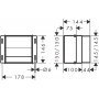 Тримач туалетного паперу hansgrohe XtraStoris Original 56065800 під сталь