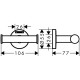 Подвійний гачок Hansgrohe Logis Universal 41725000