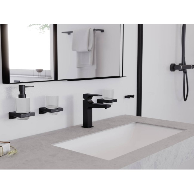 Двойной крючок hansgrohe AddStoris 41755670 черный матовый
