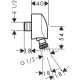 Шлангове з'єднання hansgrohe Fixfit E із захистом від зворотнього току води 27505000
