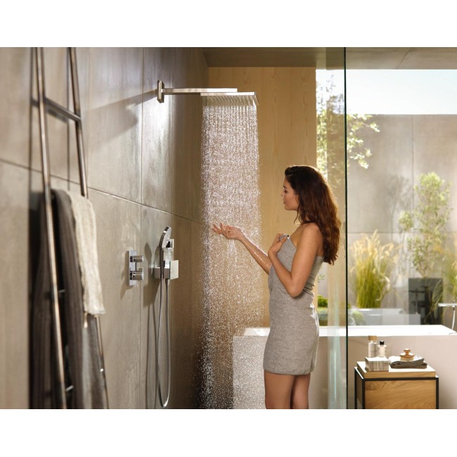Шланговое подсоединение hansgrohe Fixfit Porter 300 с держателем для душа 26456400 белый/хром
