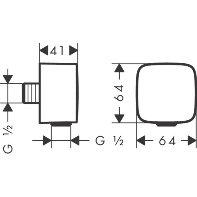 Шланговое подсоединение hansgrohe Fixfit 26457990 золото