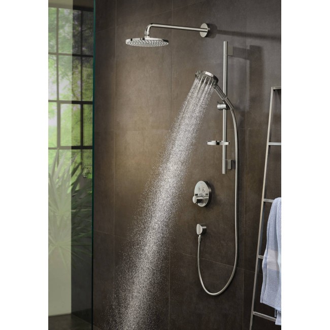 Шланговое подсоединение с клапаном обратного потока hansgrohe Fixfit 26453700 белый матовый