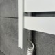 Електрична рушникосушка NAVIN Largo 1100х500 Sensor з Wi-Fi, широка лівобічна, білий оксамит