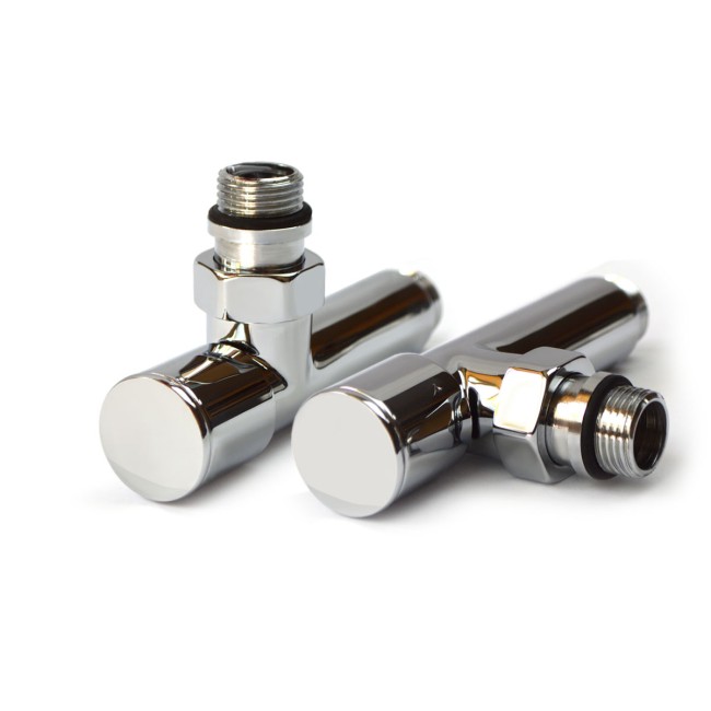 Кран угловой удлиненный для полотенцесушителей Raftec 1/2x1/2 Chrome, 2шт.