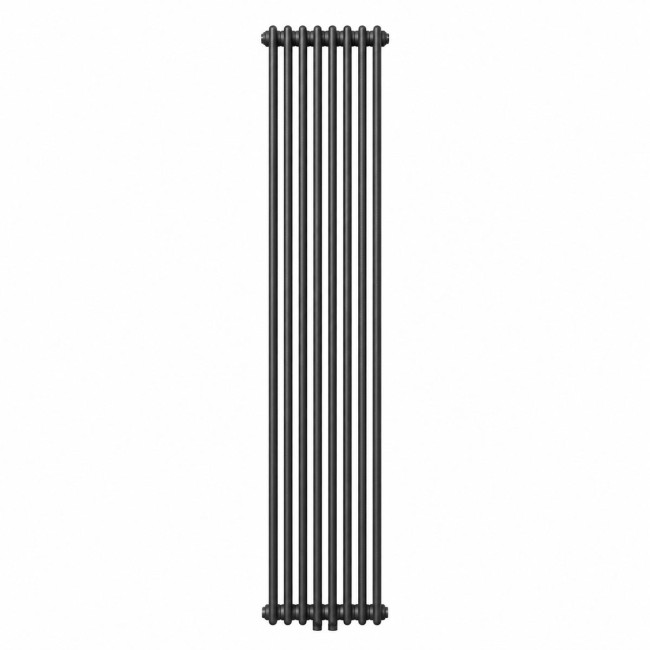 Вертикальный радиатор NAVIN Calidum 3-8 372x1800 (50 мм), anticor, черный муар