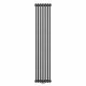 Вертикальный радиатор NAVIN Calidum 3-8 372x1800 (50 мм), anticor, черный муар