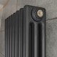 Вертикальный радиатор NAVIN Calidum 3-8 372x1800 (50 мм), anticor, черный муар