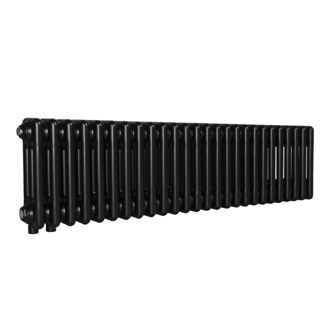 Трубчастий радіатор Column 3 300×1190, нижнє підк., чорний