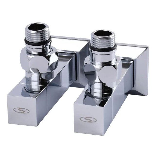 Угловой кран удлиненный Solomon CUBE CHROM 1/2"х1/2", 2шт.