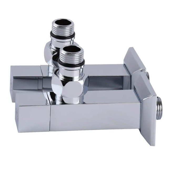 Угловой кран удлиненный Solomon CUBE CHROM 1/2"х1/2", 2шт.