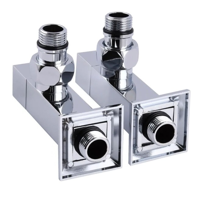 Угловой кран удлиненный Solomon CUBE CHROM 1/2"х1/2", 2шт.
