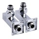 Угловой кран удлиненный Solomon CUBE CHROM 1/2"х1/2", 2шт.