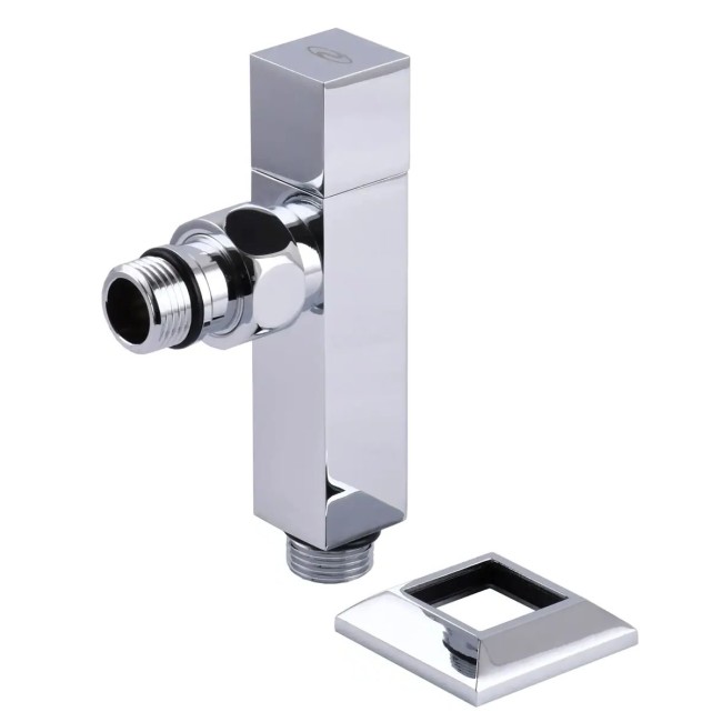 Угловой кран удлиненный Solomon CUBE CHROM 1/2"х1/2", 2шт.