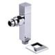 Угловой кран удлиненный Solomon CUBE CHROM 1/2"х1/2", 2шт.