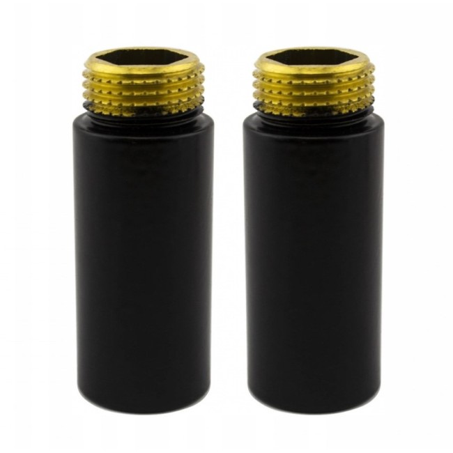 Комплект удлинителей NAVIN M22×1,5×1/2", 50 мм, черный муар, 2 шт