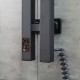 Полотенцесушитель Navin Силуэт Квадро 90х1200 Sensor правый, чёрный муар 12-234053-0912