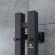 Полотенцесушитель Navin Силуэт Квадро 90х1200 Sensor правый, чёрный муар 12-234053-0912