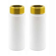 Комплект удлинителей NAVIN M22×1,5×1/2", 50 мм, белый, 2 шт