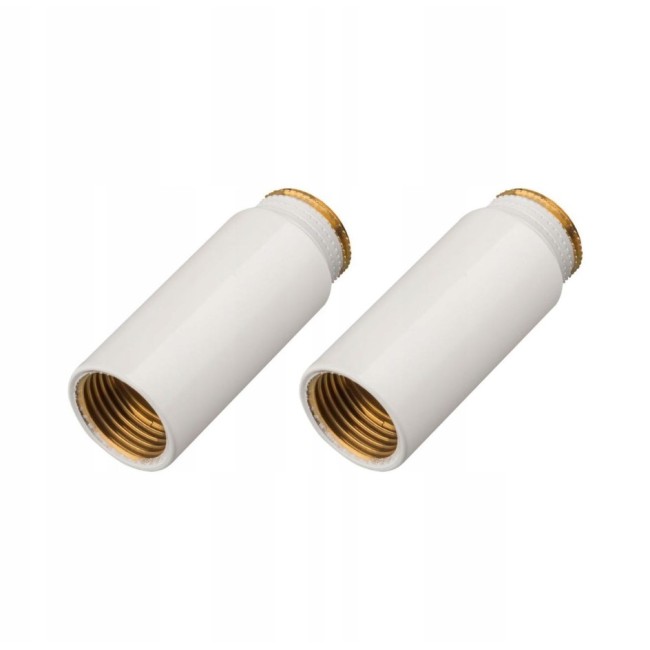 Комплект удлинителей NAVIN M22×1,5×1/2", 50 мм, белый, 2 шт
