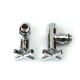Кран угловой для полотенцесушителей Raftec Premium 1/2x1/2 Chrome, 2шт.