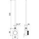 ТЭН для полотенцесушителя NAVIN Accorto 300W черный с WIFI