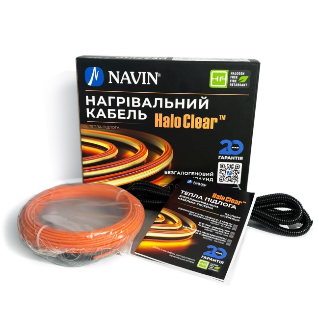 Кабель нагревательный NAVIN HaloClear 18/260, теплый пол электрический, 1.4 - 1.7 м²