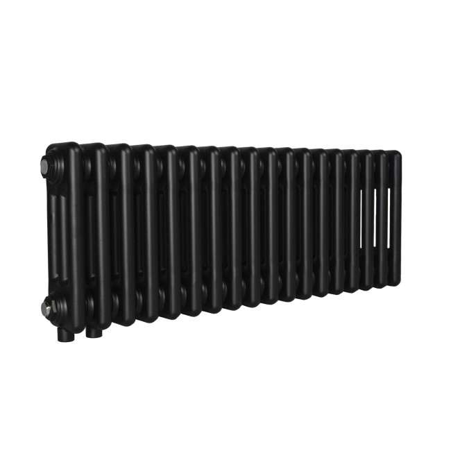 Трубчастий радіатор Column 3 300×830, нижнє підк., чорний