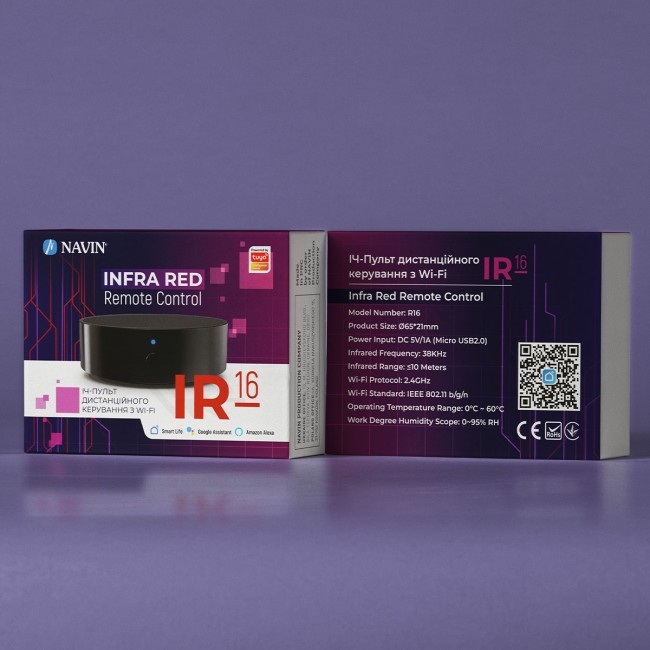ИК-пульт дистанционного управления с Wi-Fi, NAVIN IR-16